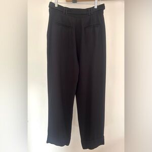 & Other Stories Women’s Black Slacks with Pleats and Belt size 10